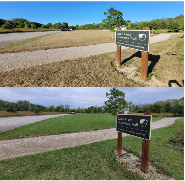 Image comparison of drought conditions