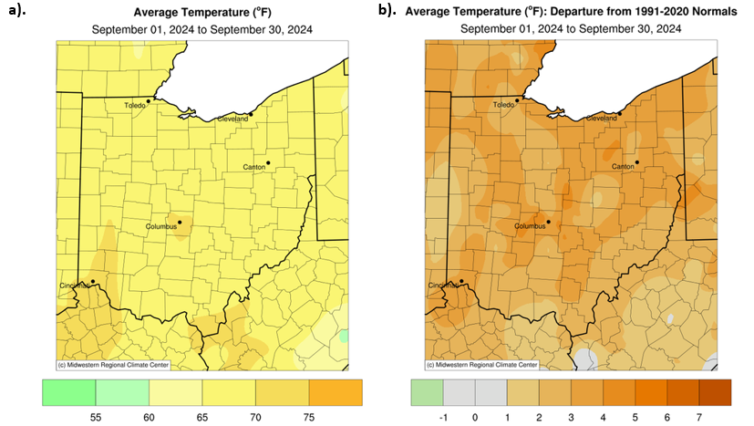 Maps of temperature