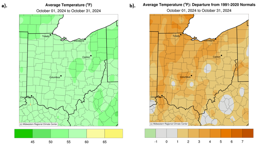 Maps of temperature