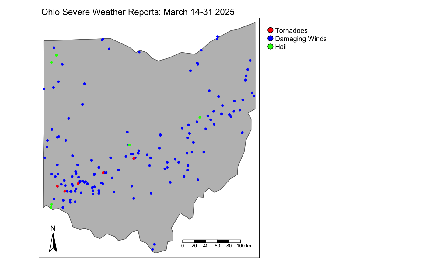 Map of LSR's in Ohio