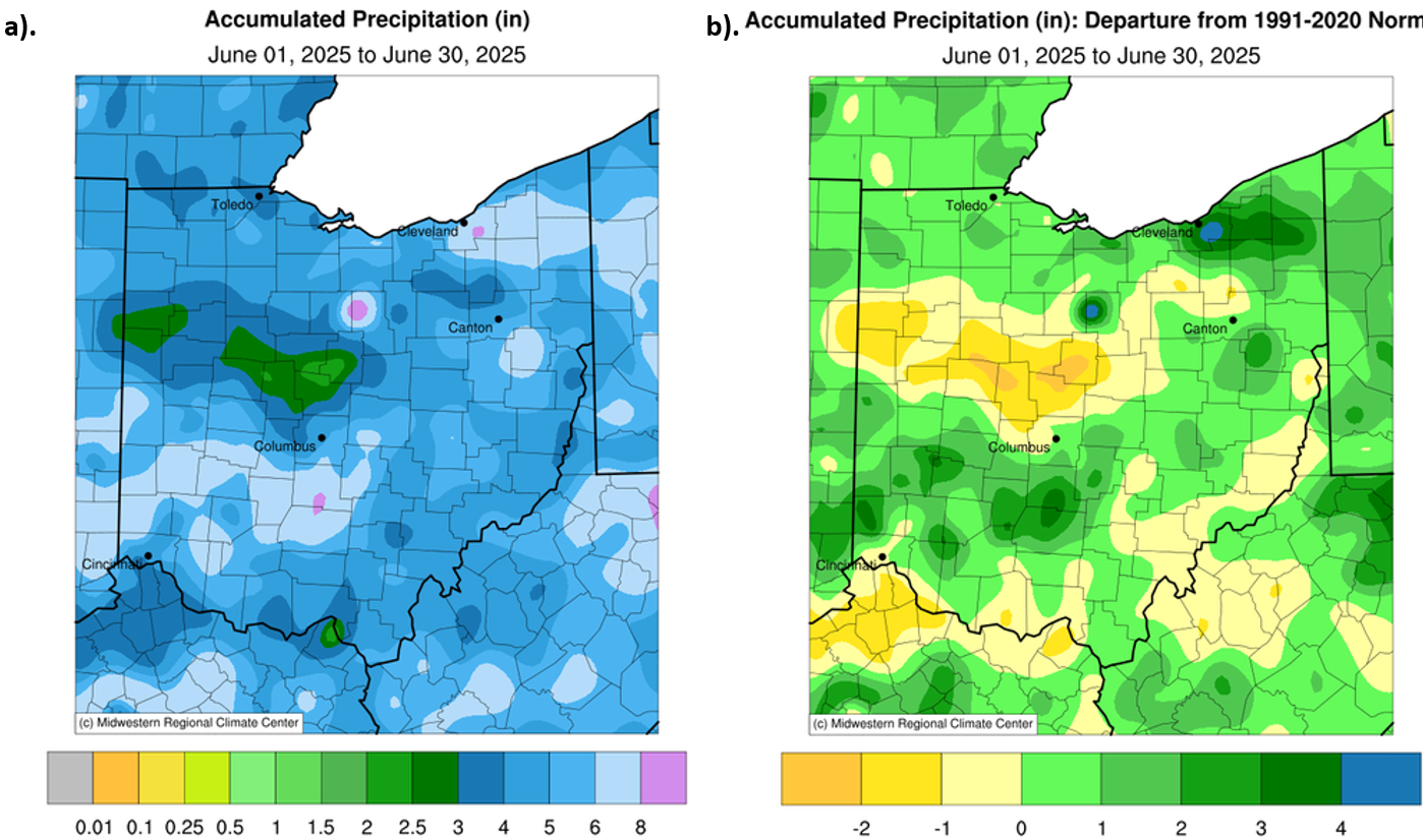 Maps of precipitation in ohio