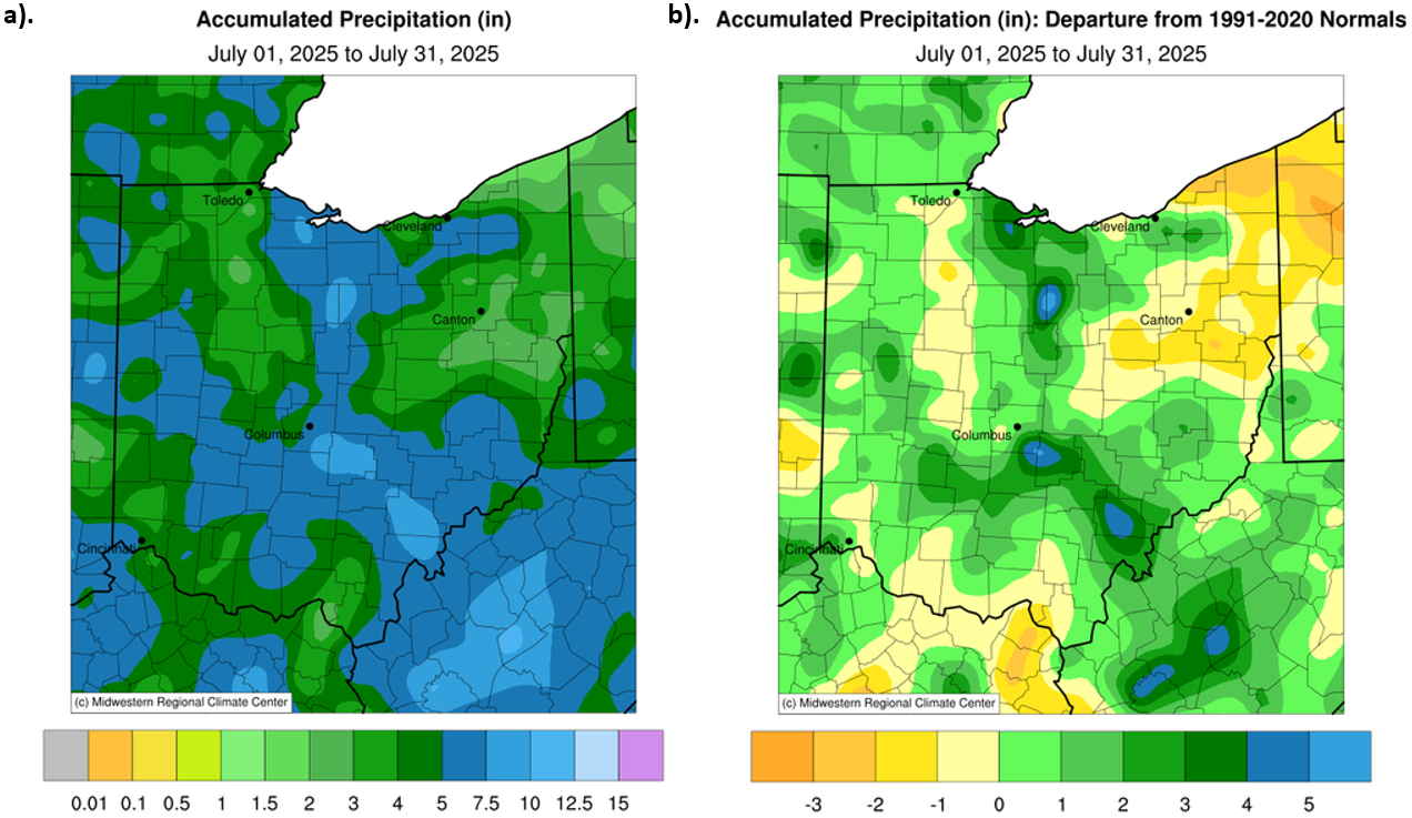 Maps of precipitation in ohio