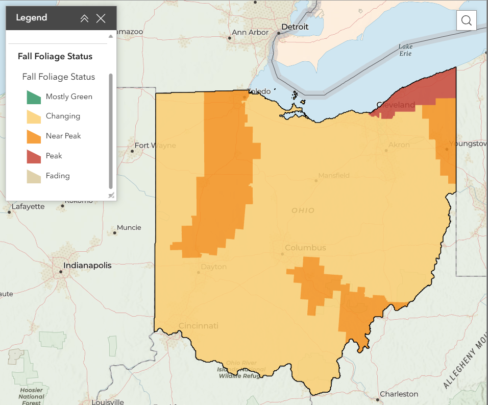 Leaf status in Ohio.
