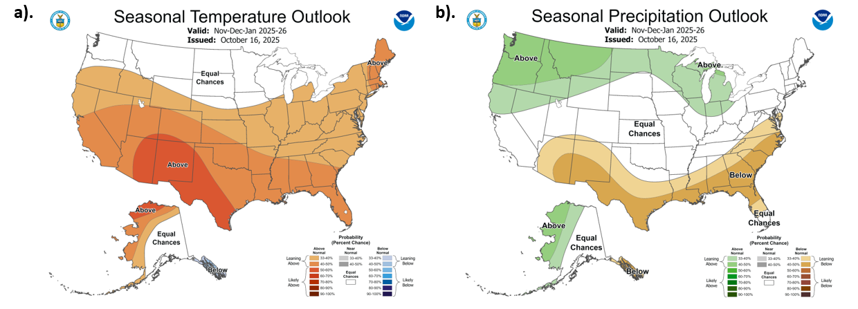 Maps of CPC seasonal outlooks