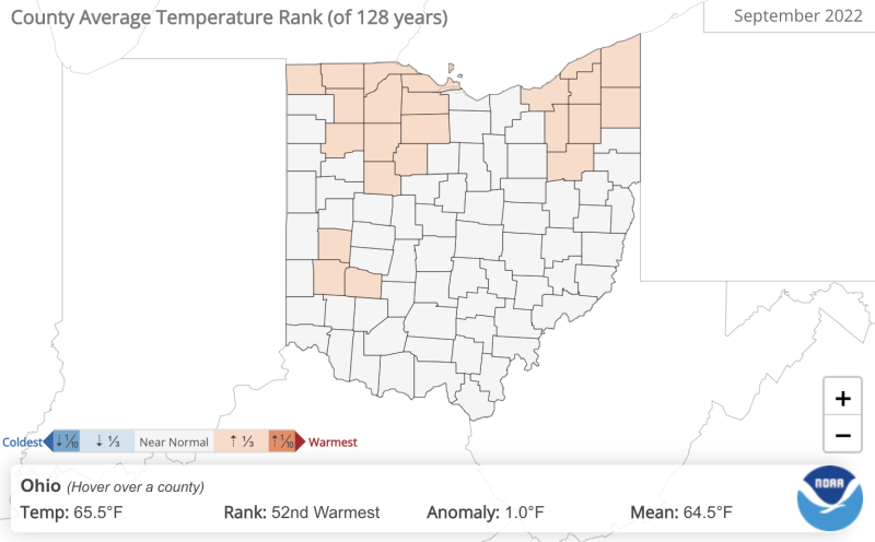 Monthly Climate Summary: September 2022 | State Climate Office Of Ohio