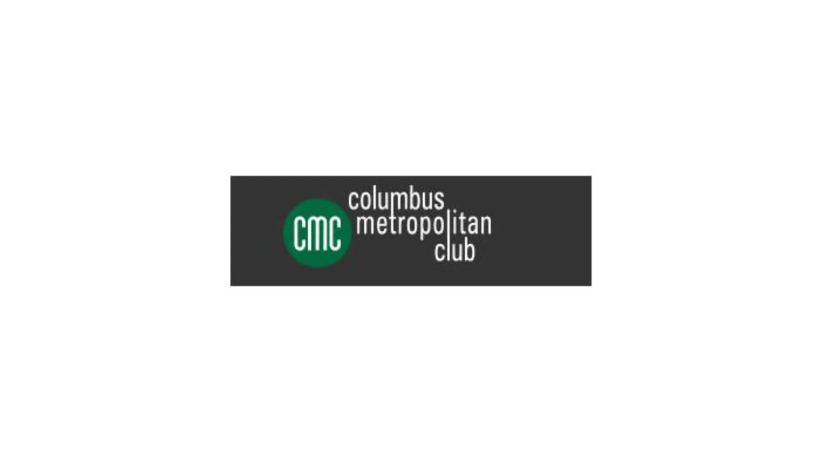 Columbus Metropolitan Club logo Green dot with white letters written in it cmc