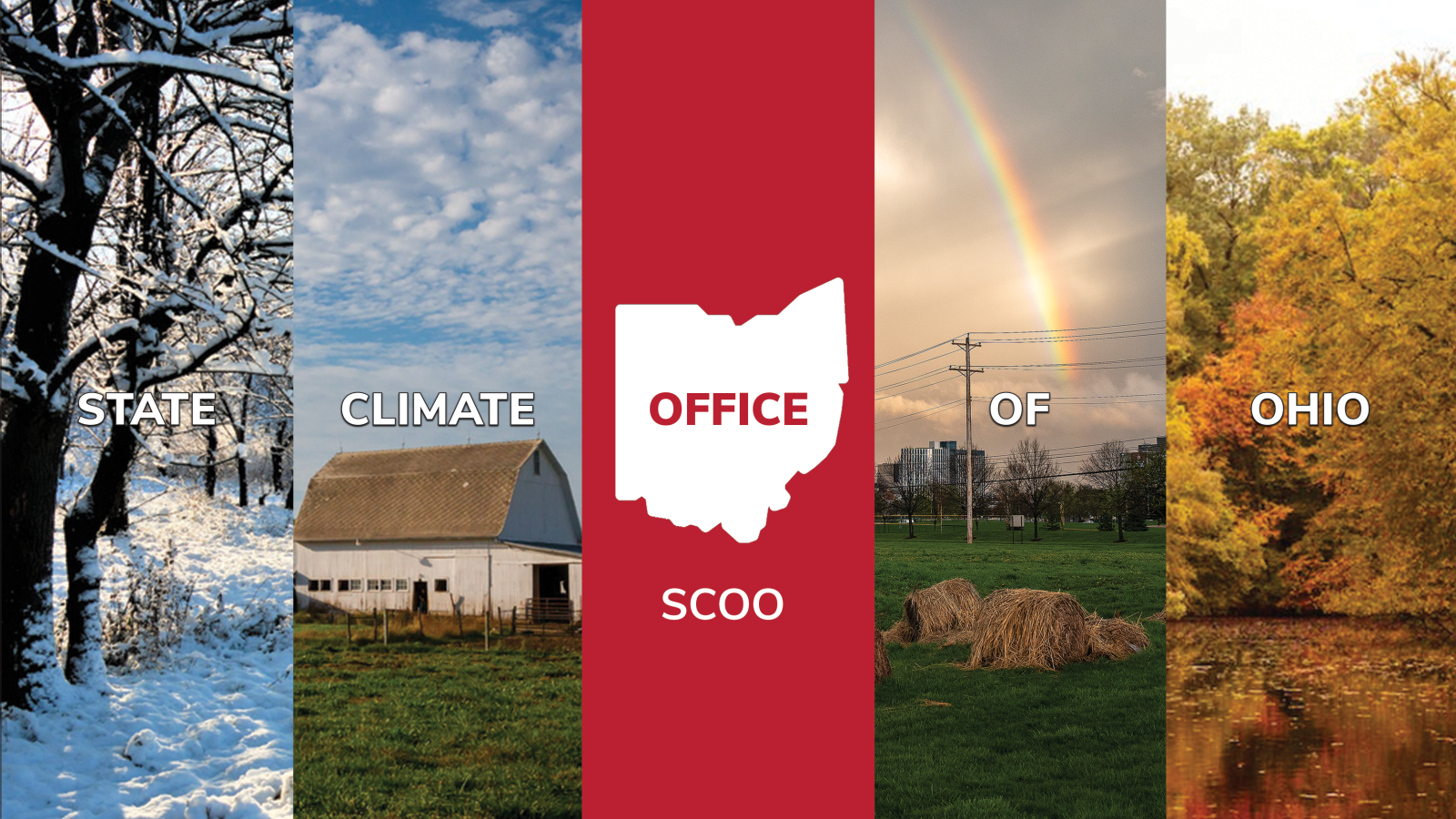 State Climate Office logo showing different seasons in Ohio.
