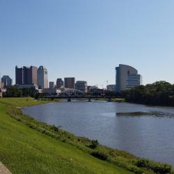 Downtown Columbus with Scioto River Downtown Columbus with Scioto River