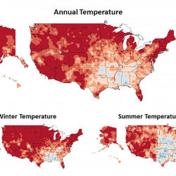 Observed changes in annual, winter, and summer temperature (°F) for different periods since 19081 Observed changes in annual, winter, and summer temperature (°F) for different periods since 19081