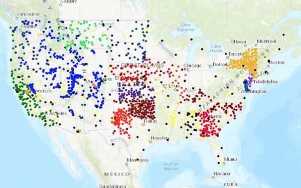 National Soil Moisture Network map