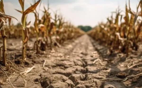 Dry farmer's field