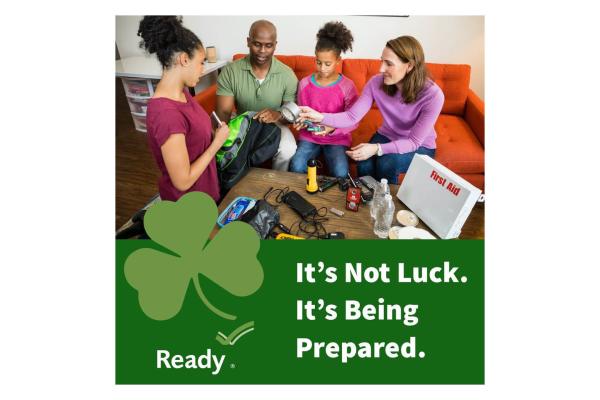 Slogan: It's not luck. It's being prepared