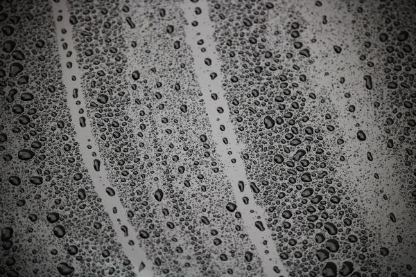 Stock image of rain on windshield